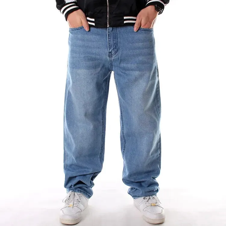 Y2K Big Size 70kg Mens Embroidery Oversized Jeans Hip Hop Loose Black Baggy Jean Trousers Man Rap Street Denim Punk Pants Hombre