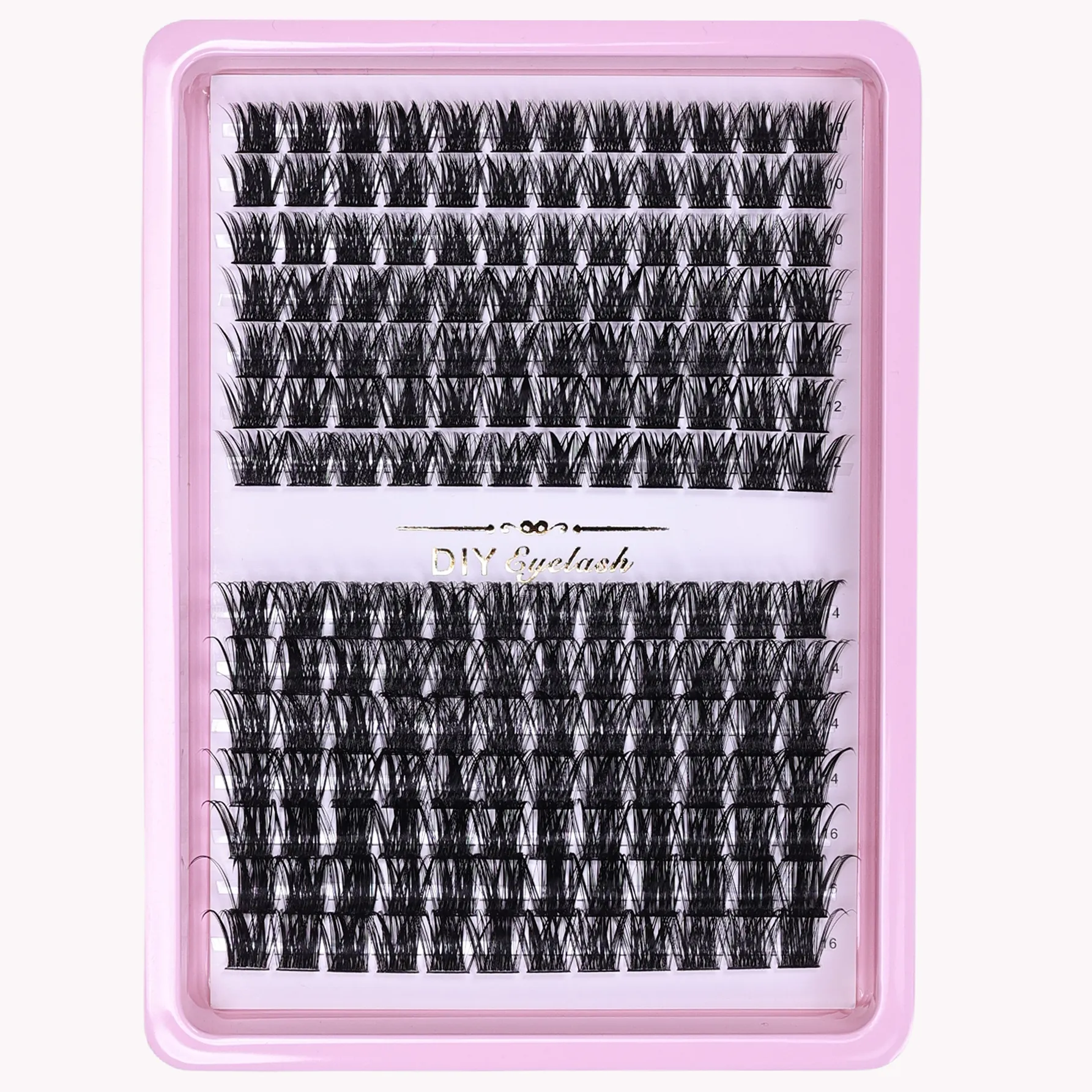 D Curl Cluster Lashes Individual Eyelash Extensions Fluffy False Lashes Segmented DIY Lash Clusters for Home Daily Eye Makeup