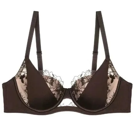 French Style Delicate Lace Lingerie Set Push Up Bra Minimise Bust Supportive Sexy for Large Breasts Full Cup 2 Piece Set