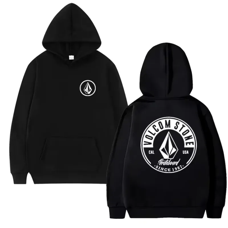 2026 Fashion Hoodie Women and man Hoody Volcom Stone Double-sided Casual Graphic Sports Tops Breathable Streetwear Clothing