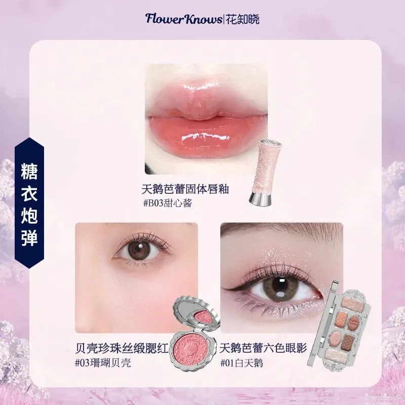 Flowerknows kompletta sminkpresentset Långvarig läppglasyr Blush & Shimmer Ögonskuggspalett Allt-i-ett Beauty Kit Presentbox — image 4
