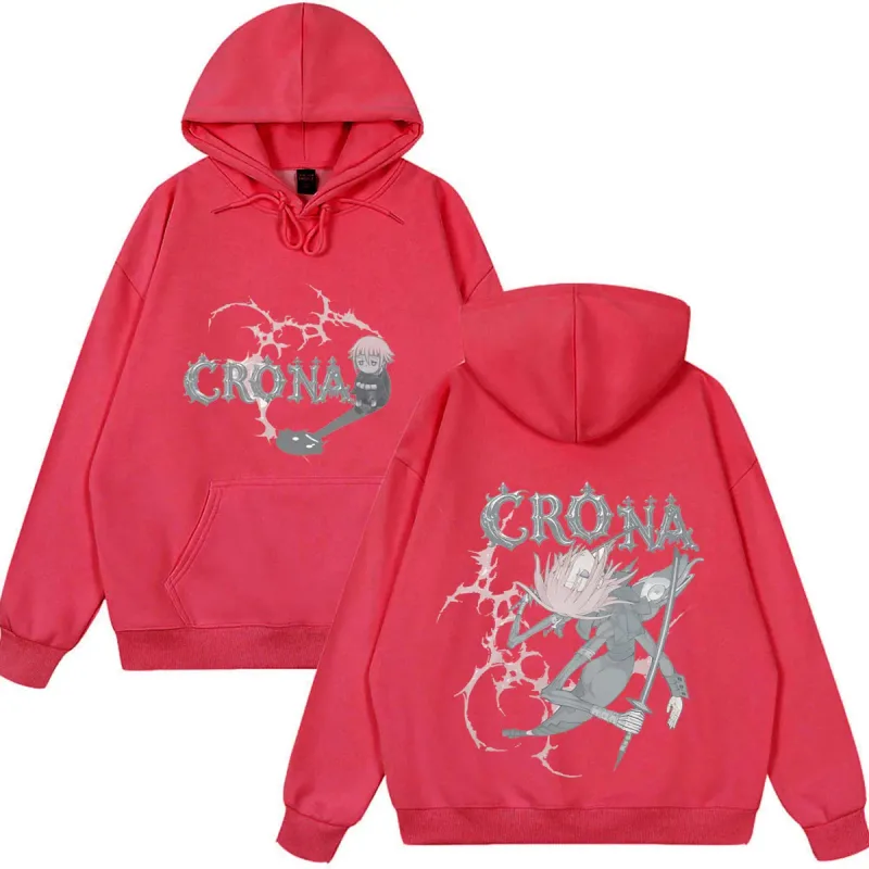 Japanese Anime Soul Eater Crona Funny Hoodies Men's Women Clothing Fashion Oversized Streetwear Casual Long Sleeve Fleece Wears