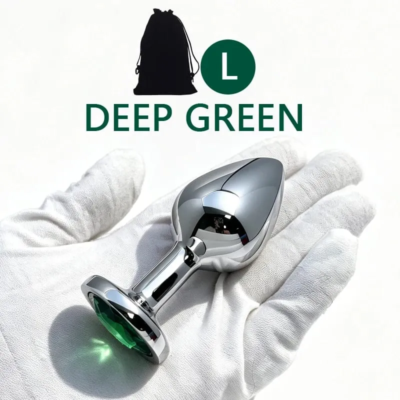 XS/S/M/L/XL Metal Anal Plug Butt Plug Sex Toy Butt Toy for Women Men Couples Adult Game Masturbator Anal Diamond Sex Toys