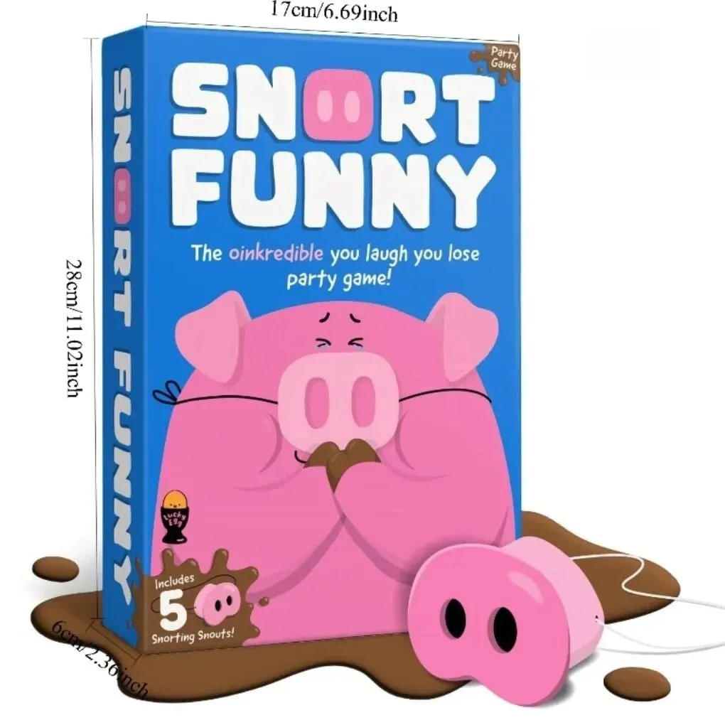 The New SNORT GUFFAW Party Game Smiling Means You Lose.