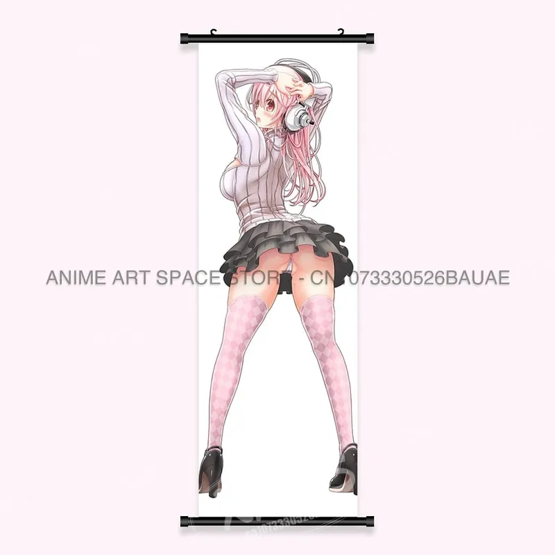 Video game Wall Artwork Canvas Scrolls Picture Anime Movie Role Poster Hanging Painting Print Home Decoration For SUPER SONICO