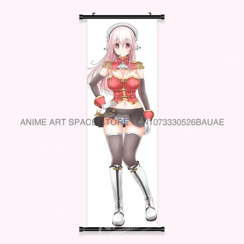 Video game Wall Artwork Canvas Scrolls Picture Anime Movie Role Poster Hanging Painting Print Home Decoration For SUPER SONICO