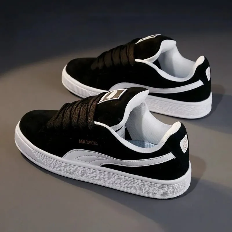 Skate Sneakers、LowTop Casual Board ShoesRetroFlat WalkingTrainers、Lace Up Platform Daily Footwear、Breathable Streetwear Sneakers