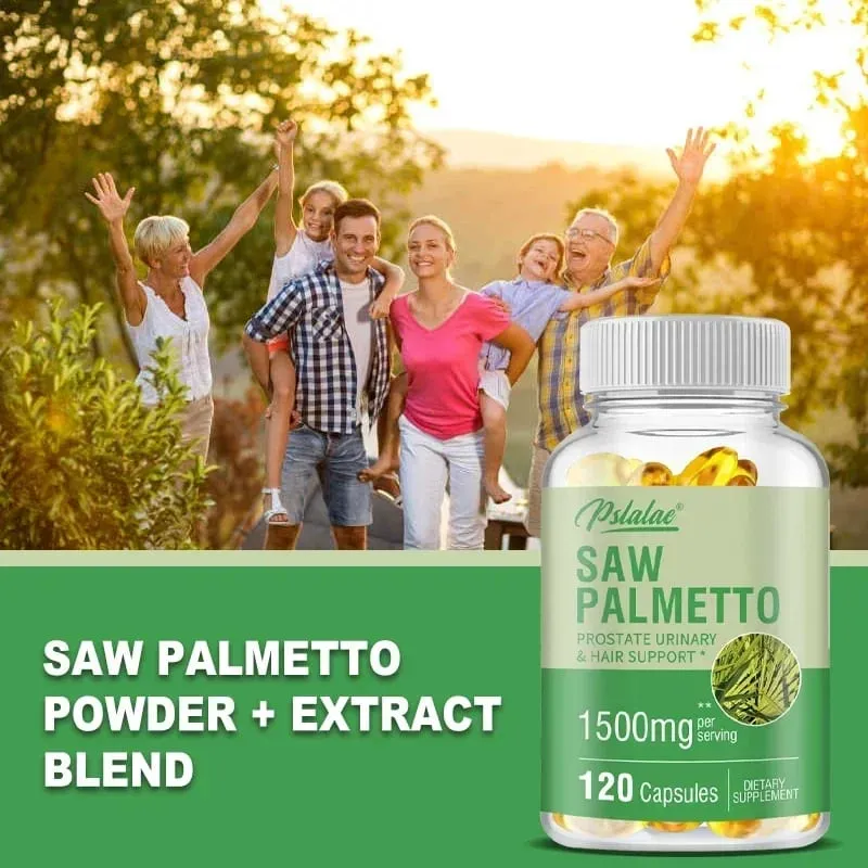 Premium Saw Palmetto - Menggalakkan Kesihatan Prostat Lelaki Mencegah Rambut Gugur Melegakan Kerap Kencing dan Menggalakkan Kecergasan