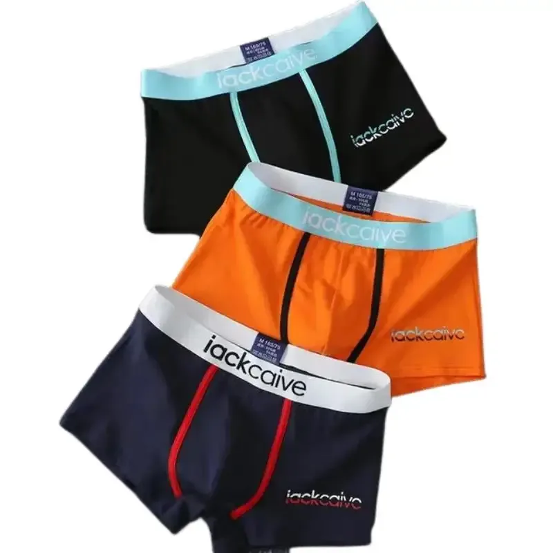 3Pcs Seluar Dalam Lelaki Kapas Seluar Dalam Lelaki Petinju Lelaki Bernafas Boxer Seluar Dalam Bercetak Seluar Dalam Selesa Seluar Dalam Lelaki M-3XL