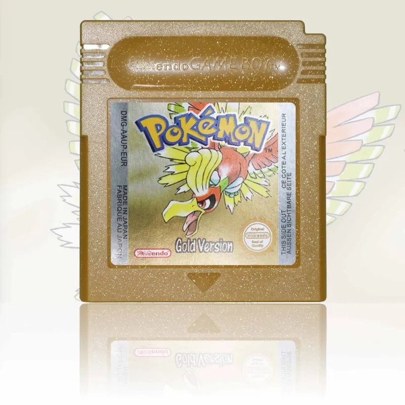 GBA/GBC ESP Version Pokemon Esmeralda/Rojo Fuego/Plata/Cristal Game Cartridge Video Game Console Card High Quality with Battery