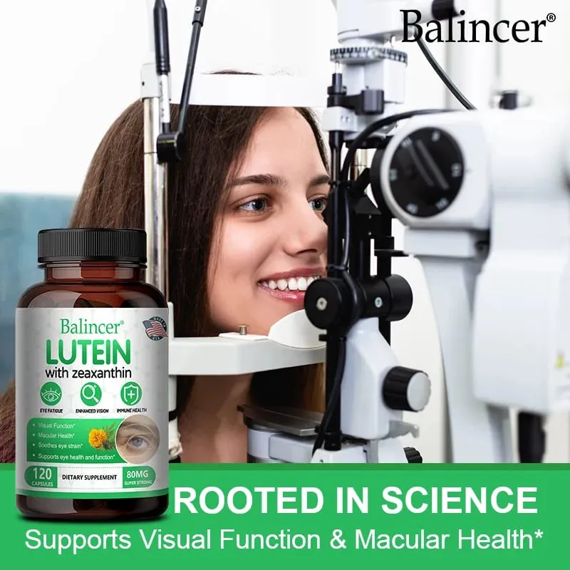 Lutein 40mg + Zeaxanthin Capsules - Eye Health & Blue Light Protection Antioxidant Supports Macula & Retina Health