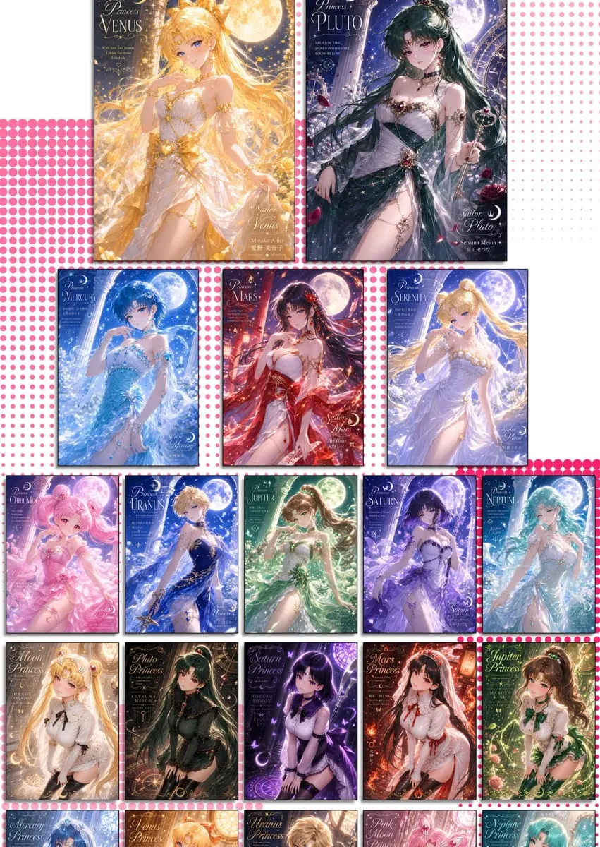 Wholesale 2026 New Crystal Creative Studio Sailor Moon Cards Tear Off The Card Children's Toys Birthday Gifts
