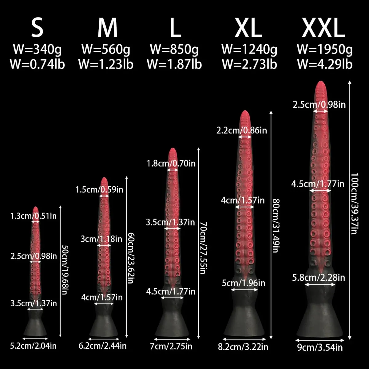 50-100cm Super Long Anal Whip Octopus Anal Plug Silicone Suction Cup Bdsm Buttplug Dilatdor Anal Xxl Sex Toys Women Men Sex Sho
