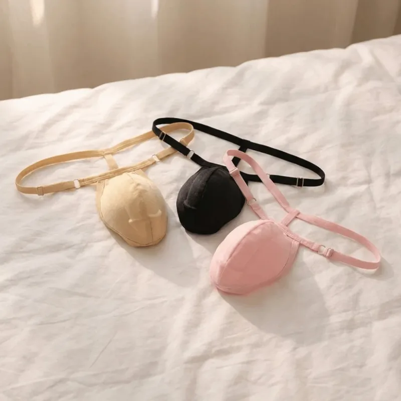 Tangas con almohadilla de esponja y espalda en T para hombre, calzoncillos acolchados frontales ajustables en 3D, ropa moldeadora de cintura baja sin costuras, accesorios para bragas — image 9
