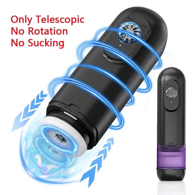 Automatic Male Masturbator Telescopic Rotation Men Masturbation Cup LCD Digital Simulation Blowjob Masturbator Sex Toy for Men