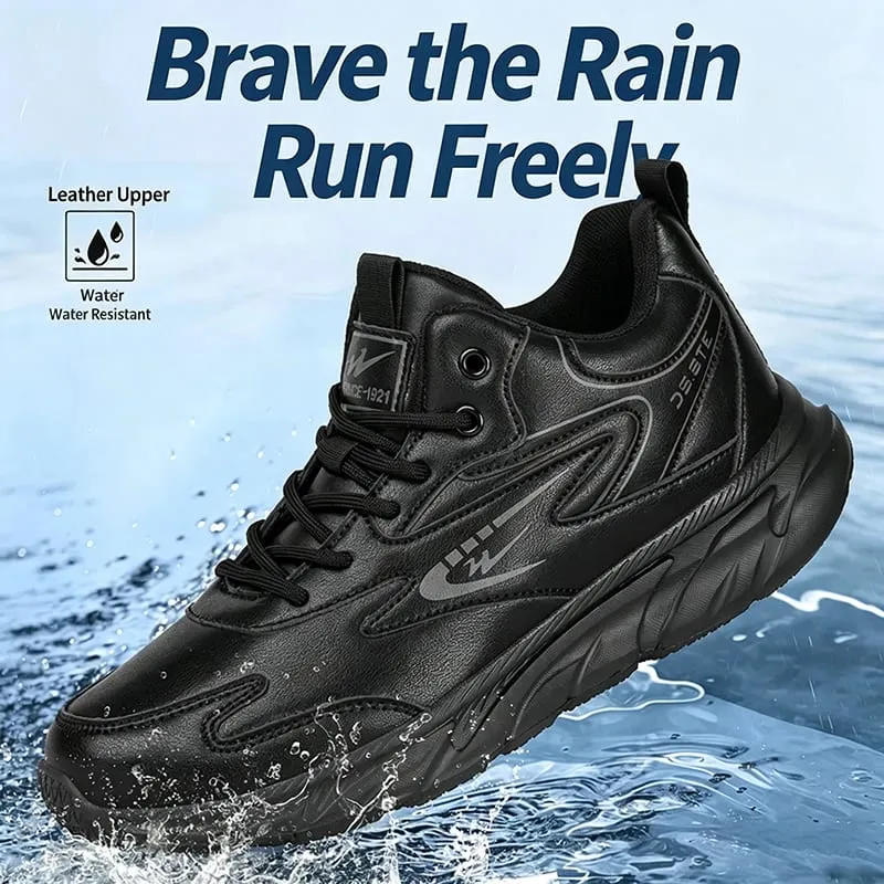 Double Star Men Sneakers 2026 New Fashion Casual Shoes Water Resistant Leather Upper Running Walking Shoes Anti Slip Lightweight — image 2