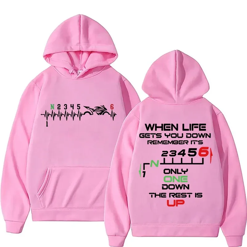 Nuevo 1N23456 sudaderas con capucha de latido del motorista para motocicleta para mujeres y hombres, sudaderas con capucha deportivas informales para otoño e invierno para mujeres