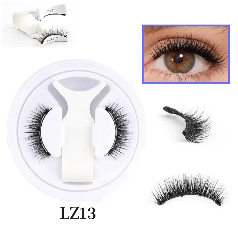 1 Set Magnetic Eyelashes Reusable Cat Eye Magnetic Lash Cosplay Sensitive Eye Friendly Natural Curler False Lashes Make Up Tool