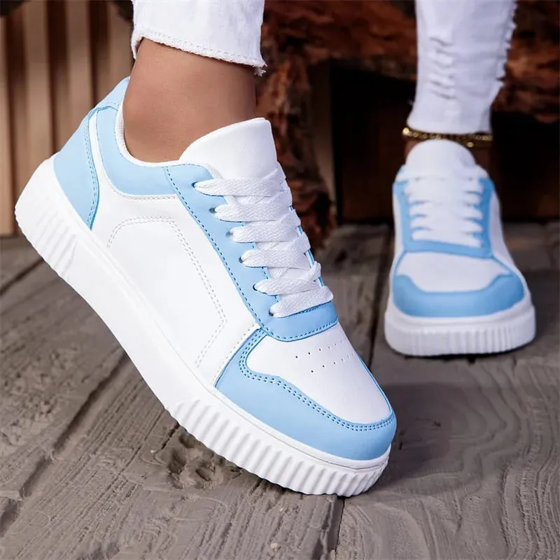 Unisex Sneakers New Arrival Large Size Classic Retro Men's Sports Skate Shoes White Thick-Soled Tennis Shoes Solid Col