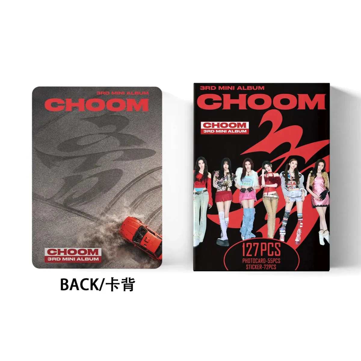127PCS BM CHOOM Photocards Lomo Cards Set Photocards Photo Lomo Cards Fans Collection Printed Cards
