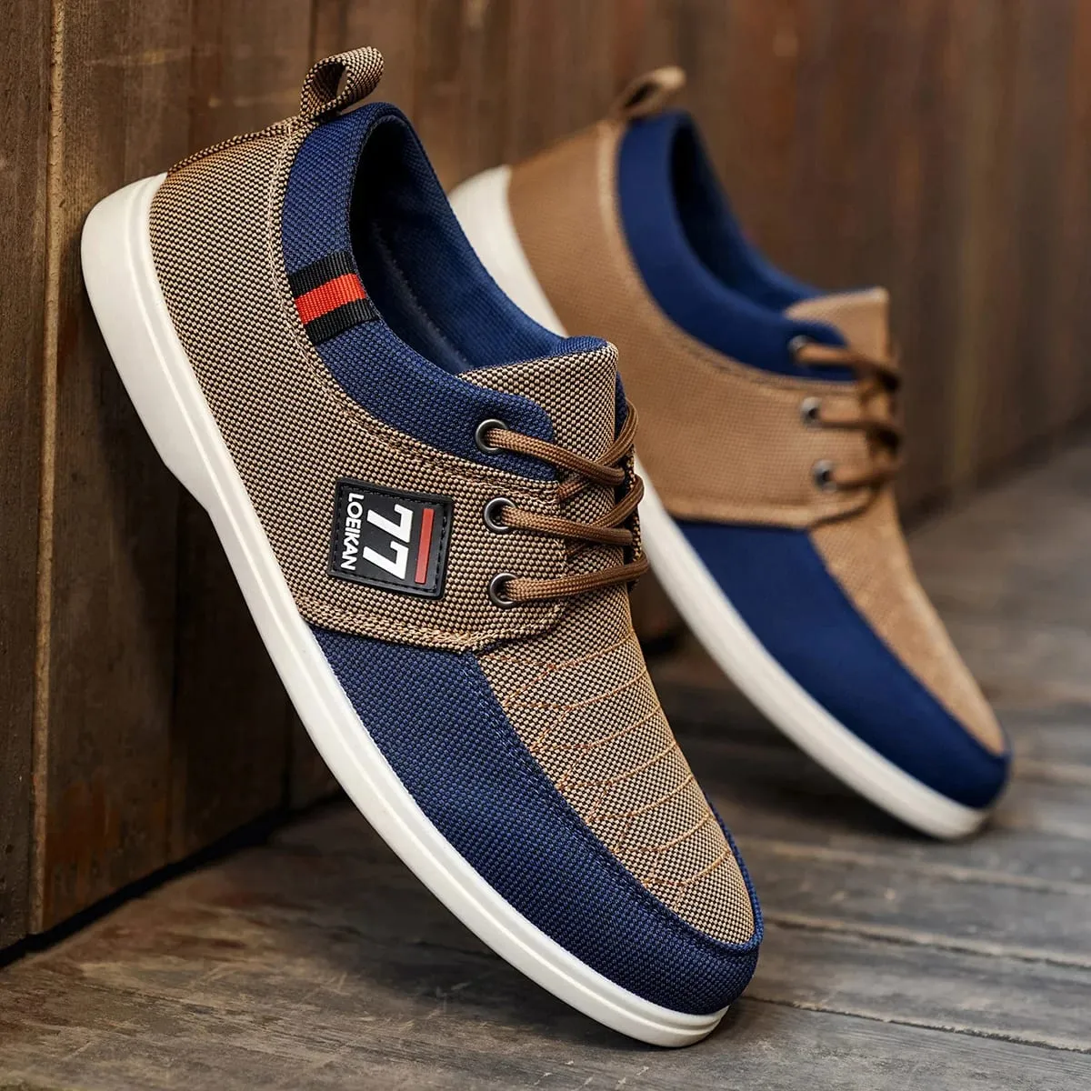 2025 nuevos zapatos de moda para hombres zapatos deportivos casuales cómodos y versátiles de punto — image 4