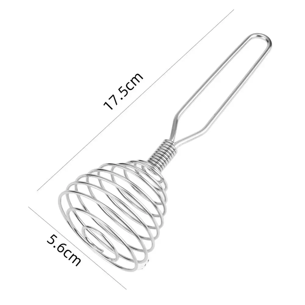 Kitchen Accessories Spiral Whisk Stirrer Mixer Stainless Steel Egg Milk Jam Beater Manual Blender Cooking Kitchen Utensil Tool — image 6