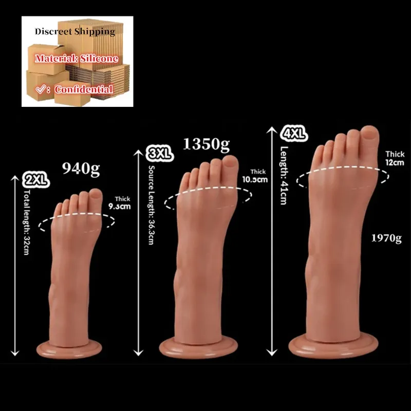 Feet Style Anal Plug Big Silicone Ass ButtPlug Deep Masturbator Dildo Dilator Stimulator Anal Dildo Adult Sex Toy For Women 성인용품