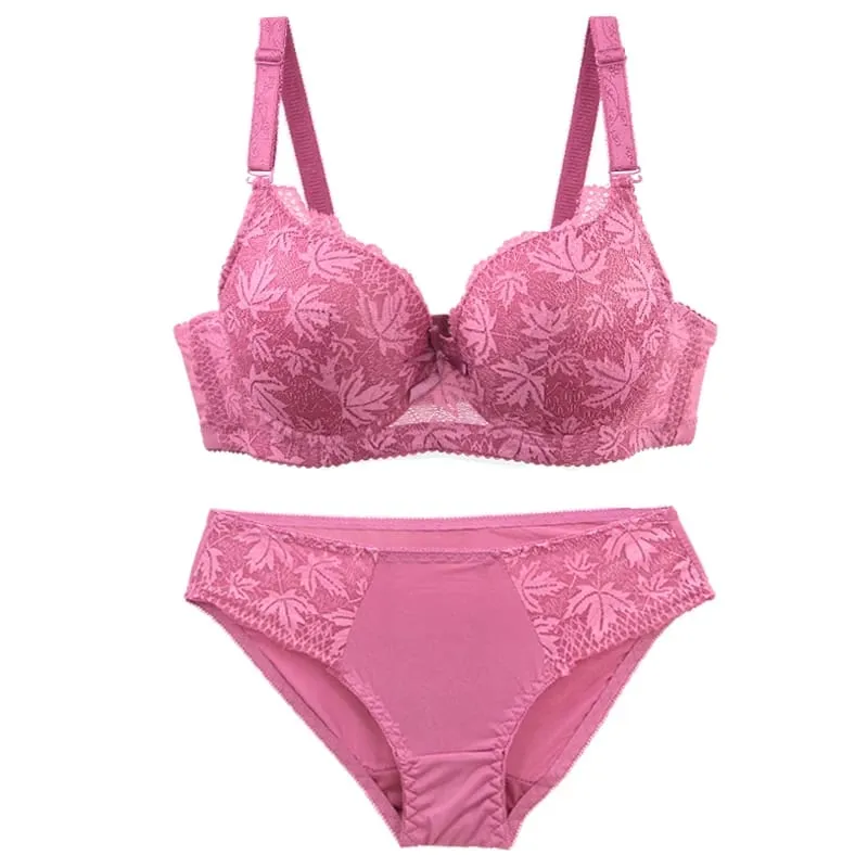 DaiNaFang 2026 New Sexy Female Lingerie ABC Cup Push Up Bras Set Breathable Women Bow Floral Underwear Panties Briefs