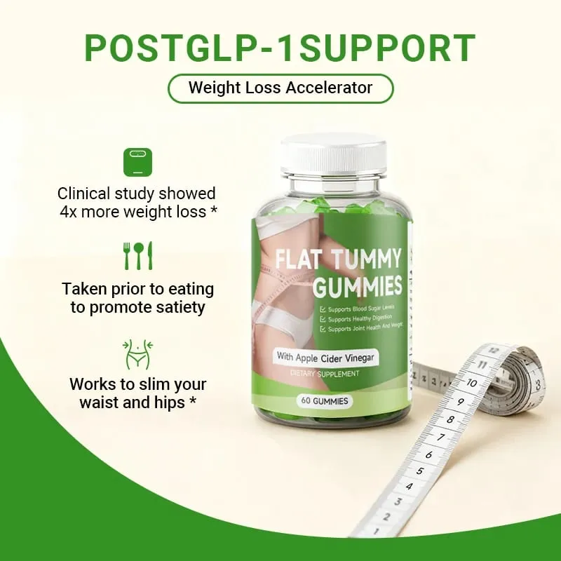 Metabolism Support Gummies - Weight Management Fat Burning Metabolism Boosting Supports A Healthy Nervous System - 60 Gummies