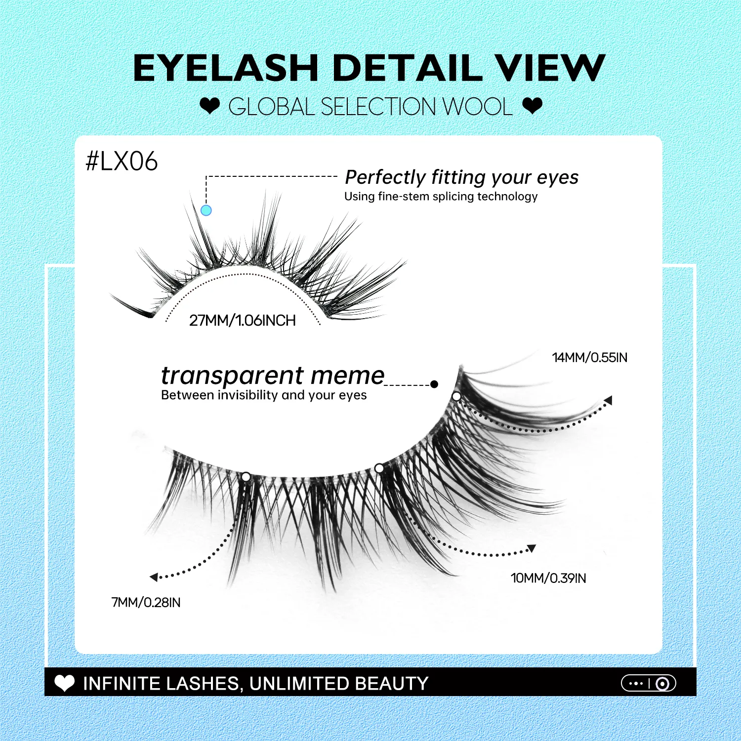 3pairs Manga Lashes Natural Cat Eye Eyelashes Clear Band False Eyelashes Natural Look Fake Lashes Strips Makeup — image 7