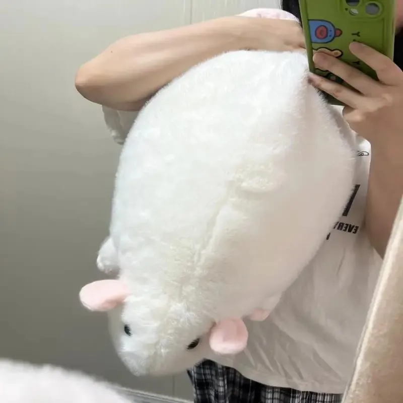 【AN】【AN】1Pcs 35/50/90cm Cartoon Flower Branch Rat Soft Oversized Animal Figure Cute Simulation Big Mouse Plush Toy Pillow