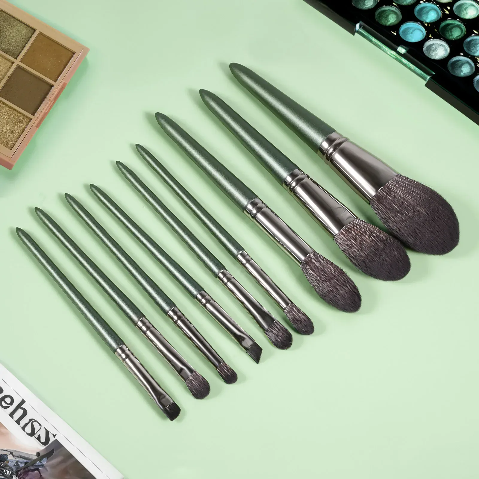 9PCS Makeup Brushes Set Eye Shadow Foundation Powder Contour Makeup Brush Cosmetic Beauty Tool Kit