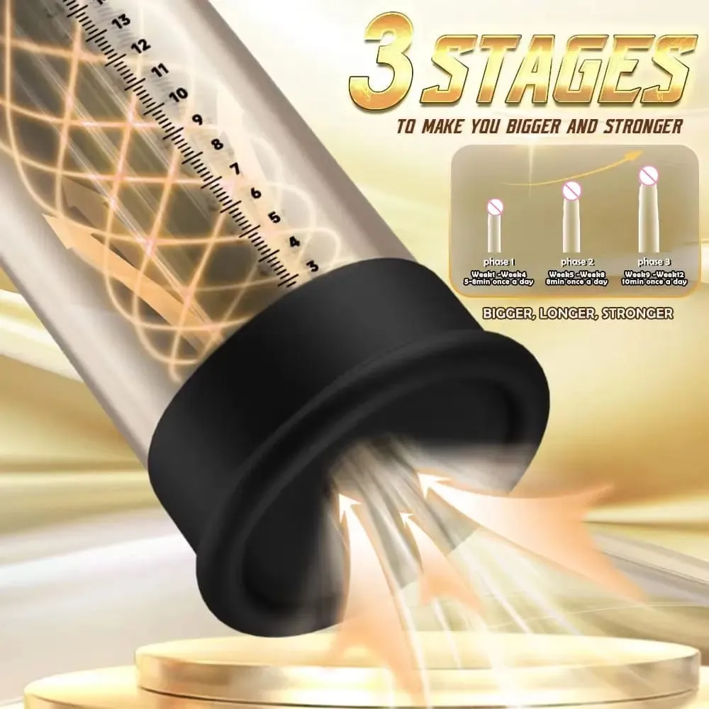 Electric Penis Pump Male Sex Toy for Men Penis Enlarge Vacuum Pump Male Penis Extender Male Masturbator Air Pressure Sex Toy