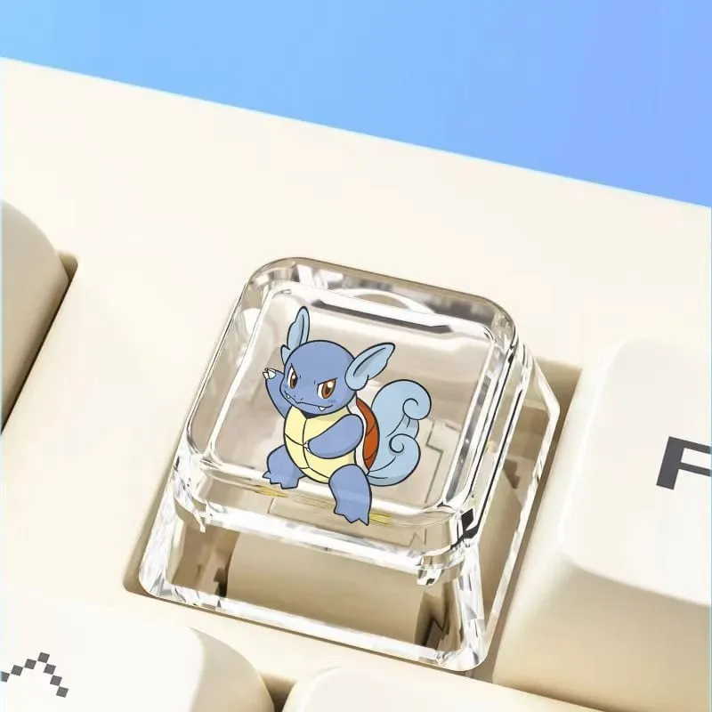 Cross mechanical keyboard personalized anime keycap single Charmeleon Blastoise Eevee transparent cartoon keycap — image 31
