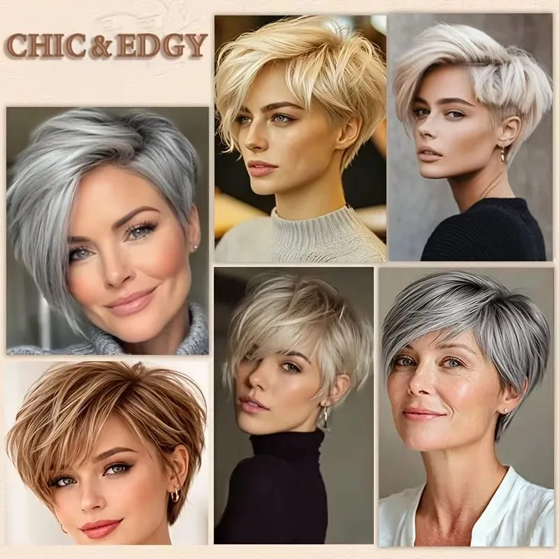 Synthetic Short Hair Topper Lightweight Fiber Hair Extension for Increase Volume Cover White Hair Effortless Daily Use Styling — image 6