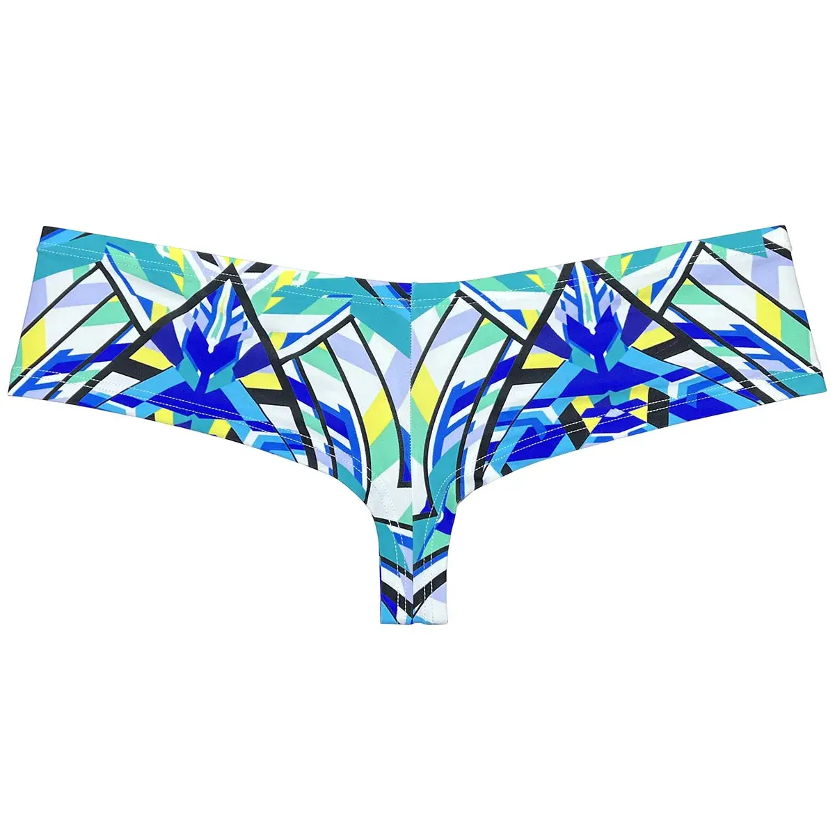 Sexy Mens Print Swim Thongs Ultrathin Quick-dry Swimwear Low-rise Bikini-Style Back Briefs Underwear Elastic Boxer Shorts Beach