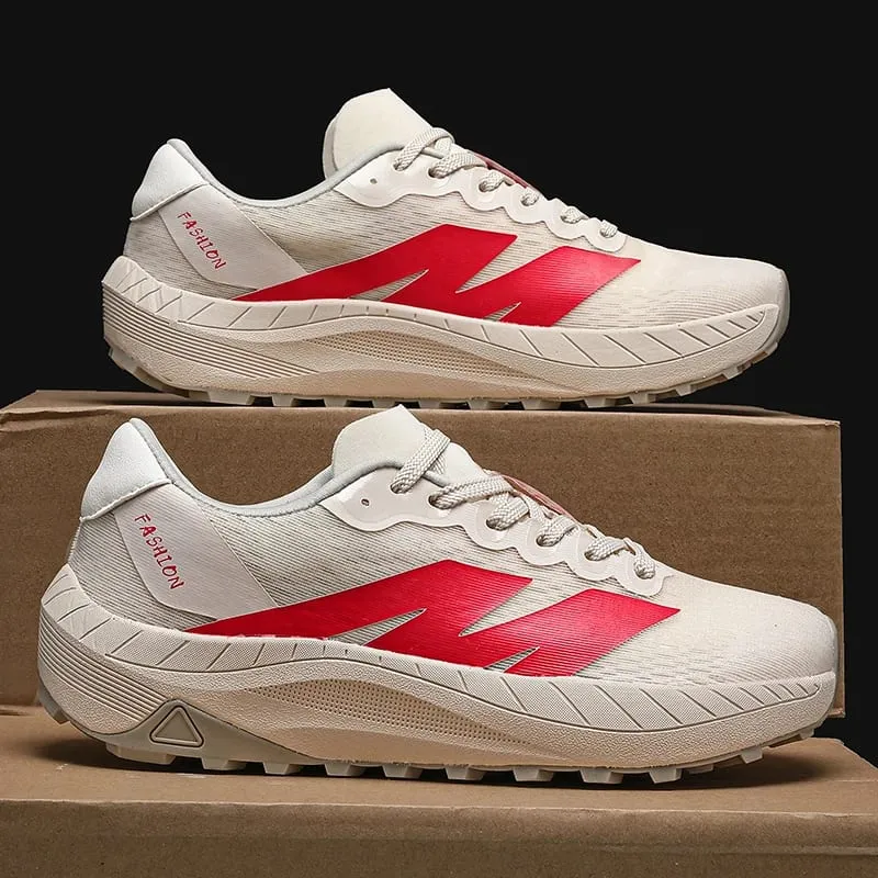 Men Running Shoes Breathable Off‑Road Trail Casual Sneakers Non‑Slip Outdoor Trekking Marathon Jogging Athletic Sport Footwear