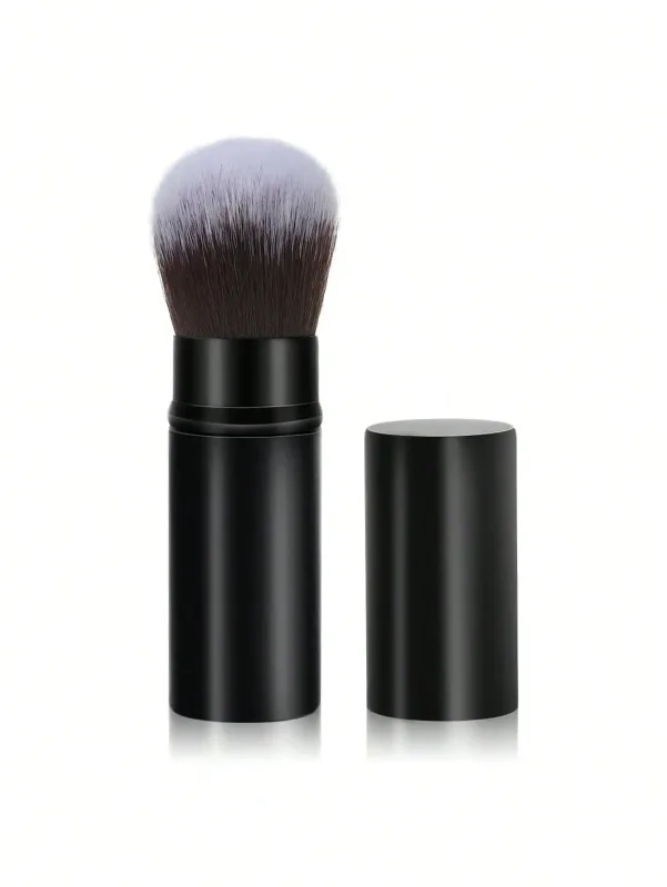 1-2 Telescopic Makeup Brushes Travel Kabuki Foundation Makeup Brushes Facial Blush Brushes Are Used To Mix Liquids Blushes