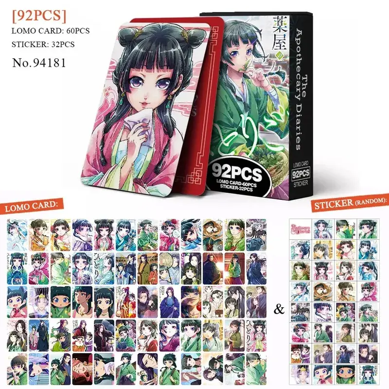 Anime Aanval op Titan‌ Lomo Kaart Ansichtkaart Speelgoed Haikyuu Apotheker Dagboeken Honkai Star Rail Collectie Kaarten Met Stickers Gift