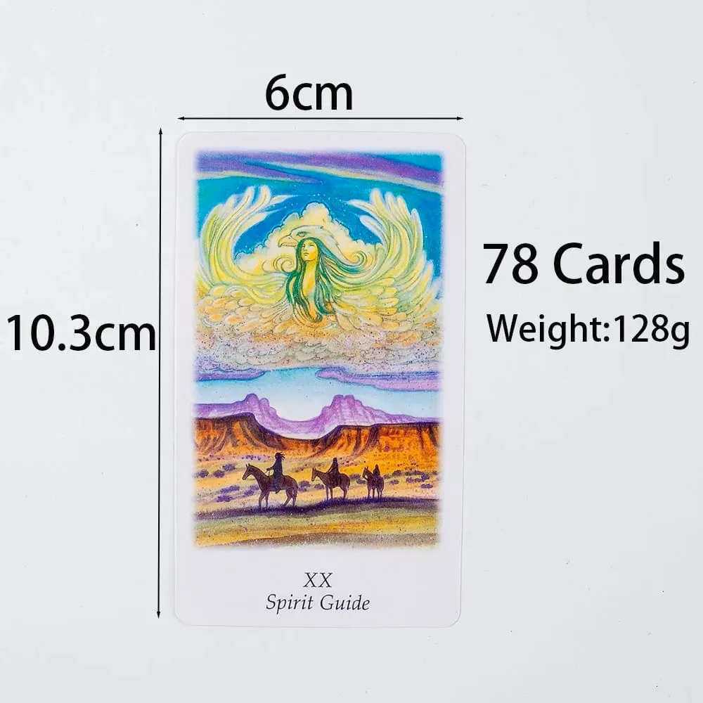 뜨거운 판매 비전 퀘스트 타로 78 카드 데크 10.3*6cm 운명 운세 타로 카드 점쟁이 카드 게임 파티 보드 게임