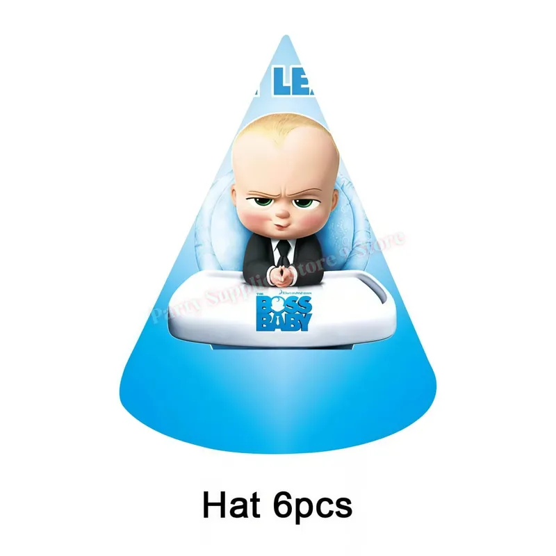 Bossed Baby Theme Newborn 1st Birthday Party Decoration Paper Plate Cup Balloon Banner Kid Boy Favors Baby Shower Event Supplies