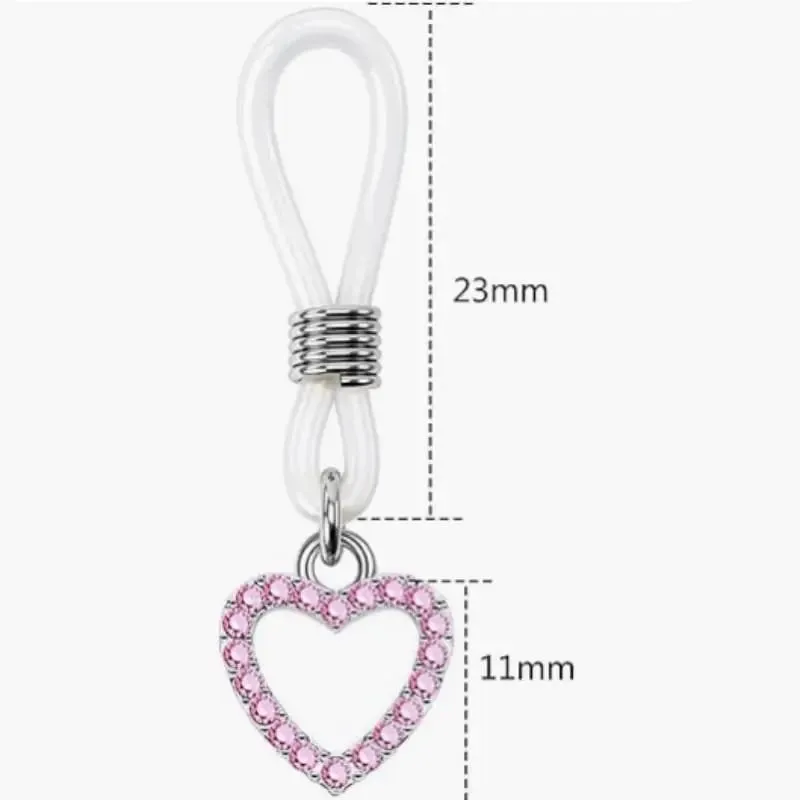 New 1Pair Heart Gem Nipple Clamps Small Bell Nipple Stimulator Sexy Adjustable Clitoris Clip Adult Sex Toys For Women