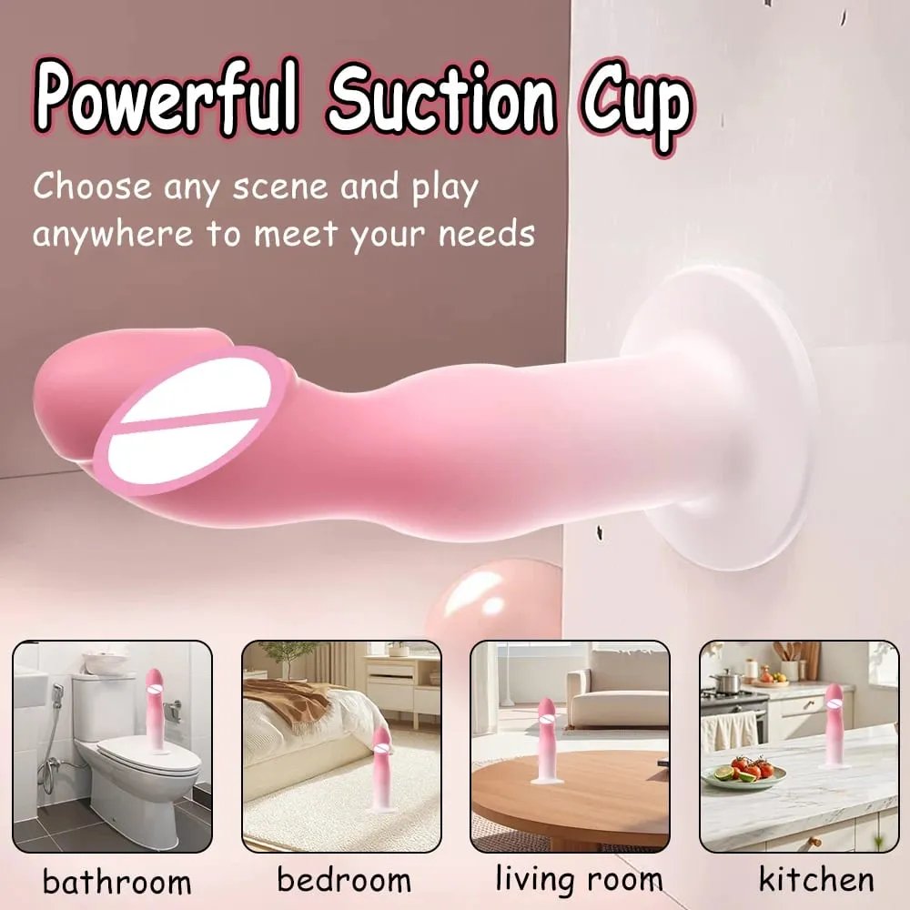 Simulation Dildo With Liquid Silicone Masturbation Sex Toys With Suction Cups Female G point Anal Plug Massage Adult Products