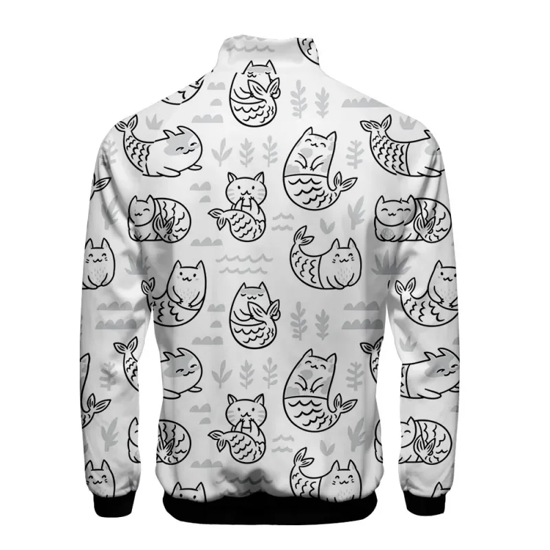 Popular Marine animals dolphin 3D Print Zipper Raglan Jacket Windbreaker Boys/Girls Comfortable Stand Collar Jackets Coats