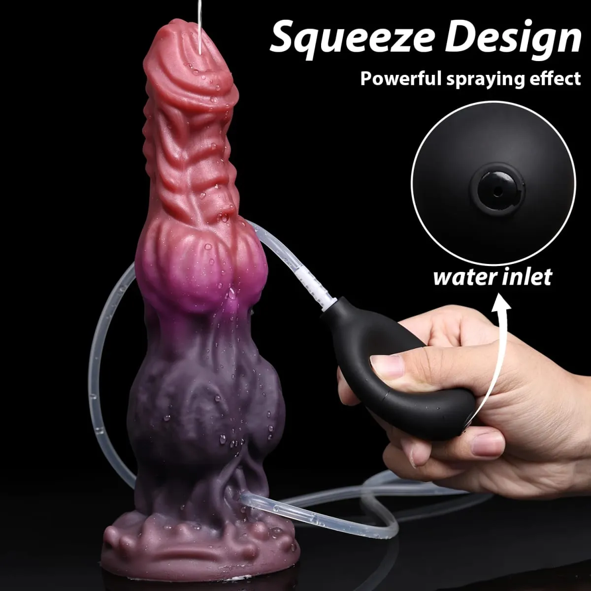 Huge Monster Dildo Squirting Fantasy Dildo Dragon Horse Dog Dildo Knotted Ejaculating Toy Big Anal Silicone Adult Toys for Women