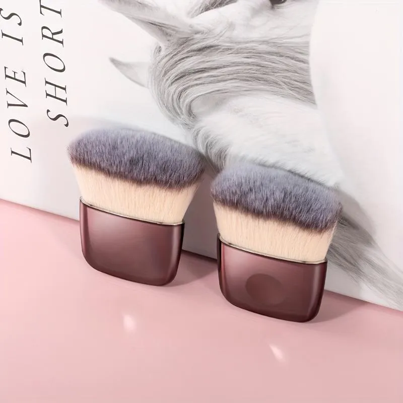 【1Pc Makeup Foundation Brush Blush Loose Powder Brush Kabuki Brush Multi-Function Cosmetics Make Up Brushes Beauty Supplies】
