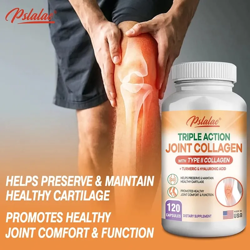 Collagen tác động ba lần với Collagen loại II - Tăng cường sức khỏe và sự thoải mái cho khớp Giảm đau Tái tạo Bảo tồn sụn