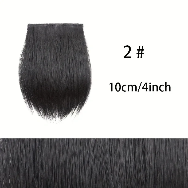 10cm/20cm/30cm Synthetic Short Straight Pad Invisible Hair Extension Lining of Hair Top Side Cover Hairpiece for Women