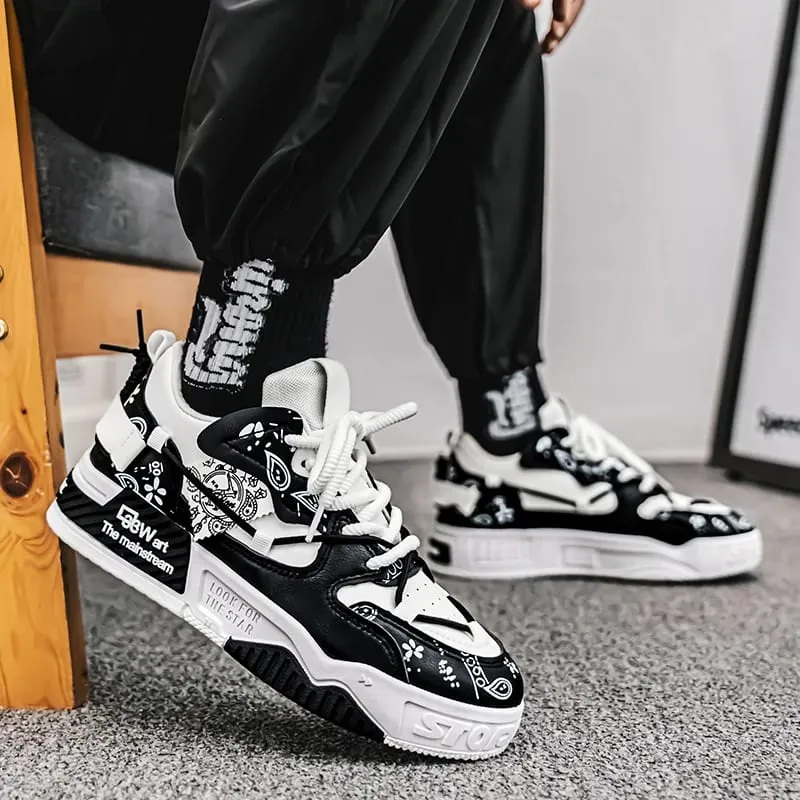 Men's sports and casual board shoes trendy men's shoes fashionable street shoes daily walking shoes