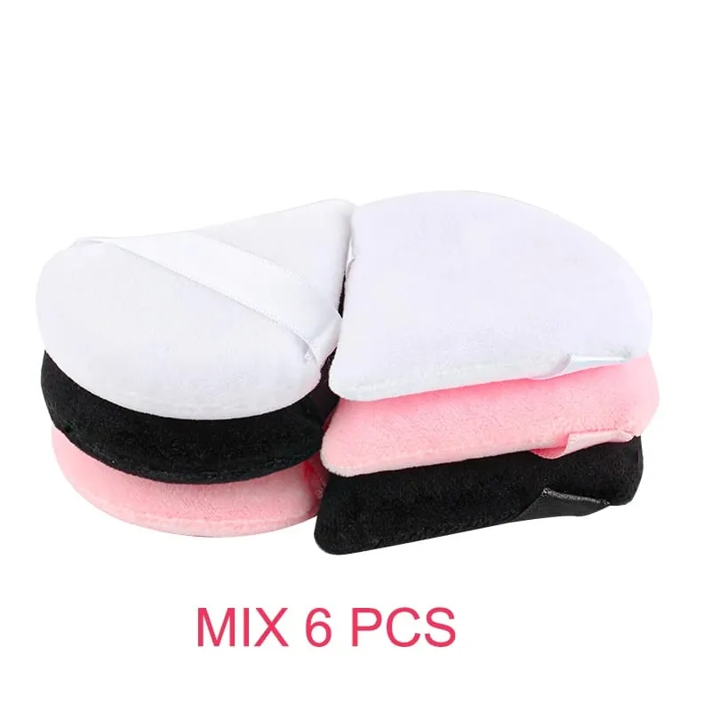 1/2/3/6 ΤΕΜ Triangle Powder Puff For Loose Powder Cosmetic Foundation Puff Makeup Tool Επαναχρησιμοποιήσιμο σφουγγάρι που πλένεται μαλακή σκόνη Puff